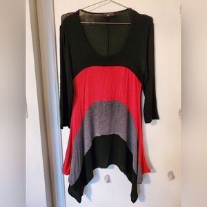 Selling Women's Striped Dress/Top With 3/4 Length Sleeves